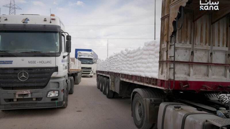 Syria Records Over 3.5 Million Tons of Freight Transport in July