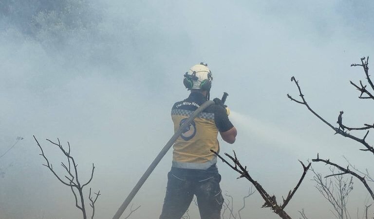Civil Defense Extinguishes Forest and Agricultural Fires in Tartus