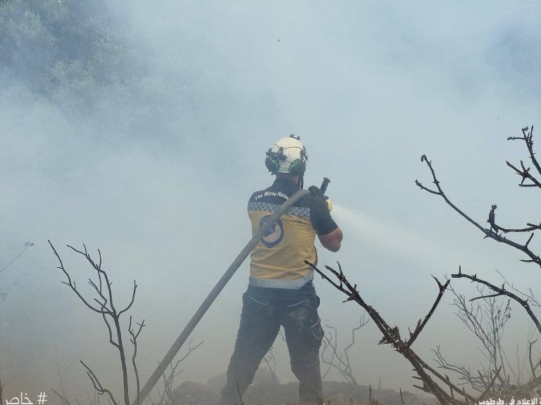 Civil Defense Extinguishes Forest and Agricultural Fires in Tartus