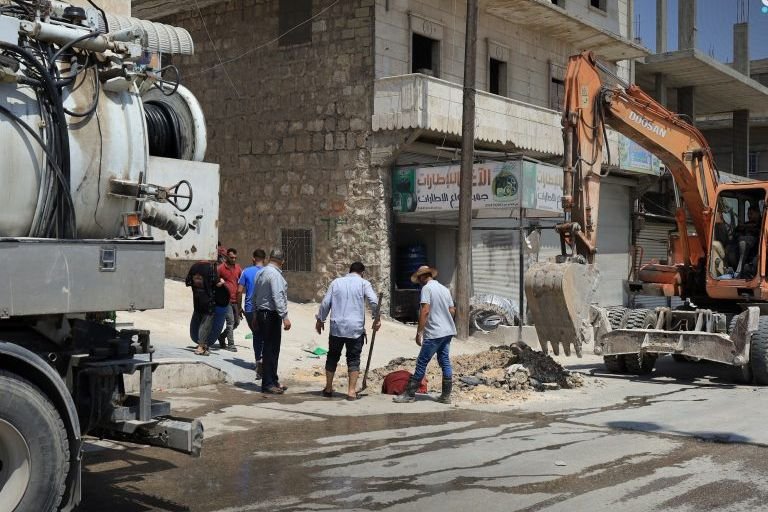 Sewerage Network Maintenance Begins in Aleppo’s Jabal Badro District