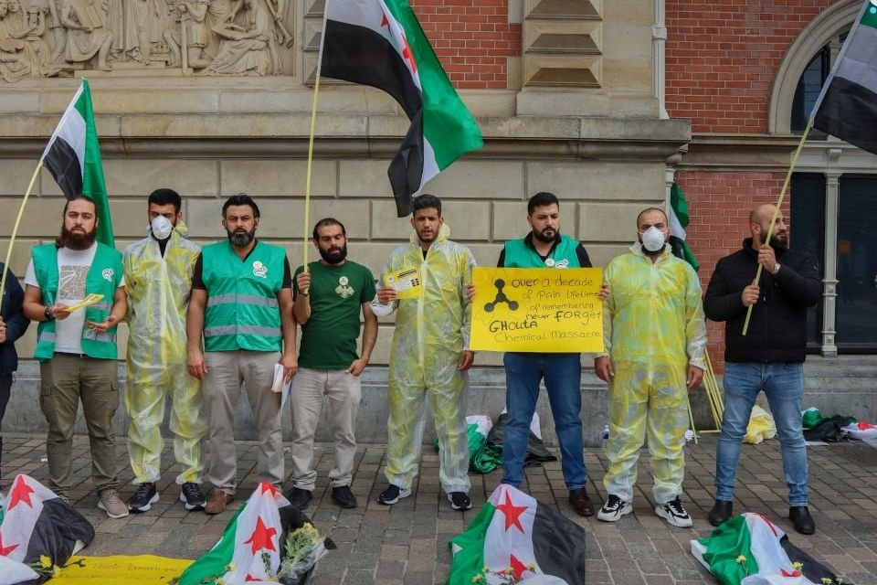 Syrians in Netherlands Hold Vigil to Mark Chemical Attack Anniversary