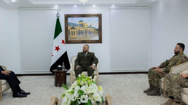 Syrian Defense Minister Meets Lebanese Ambassador in Damascus