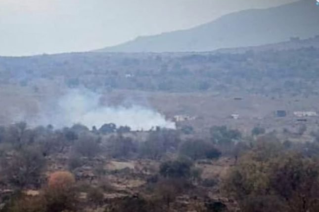 Israeli Artillery Targets Area Near Beit Jinn in Rural Damascus