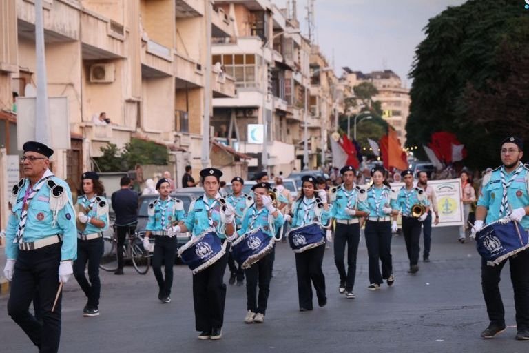 Homs First Scout Troop Marks End of Summer with City Parade