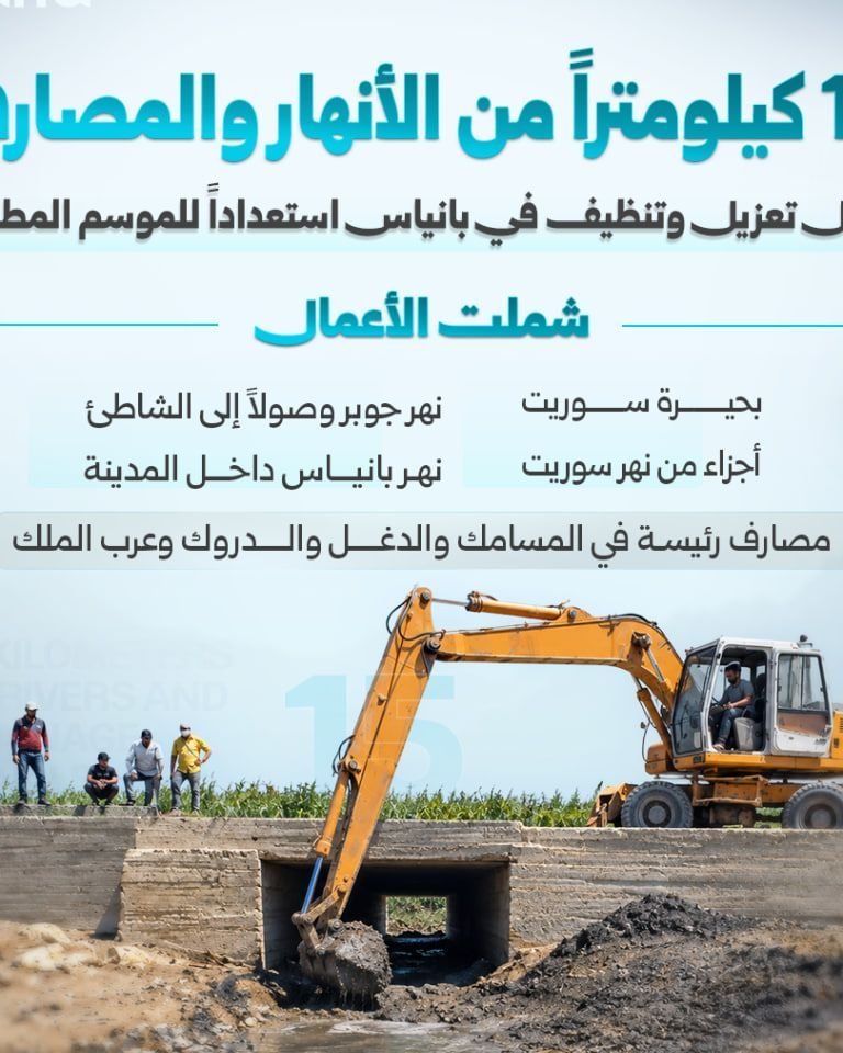 Baniyas Prepares for Rainy Season by Clearing 15km of Waterways