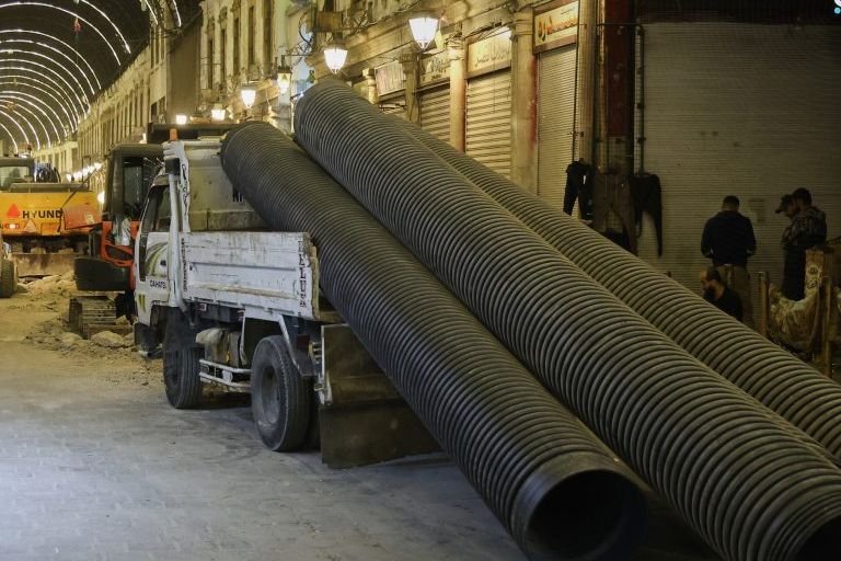 Damascus Launches Sewage Network Rehabilitation in Al-Hamidiyah Souq