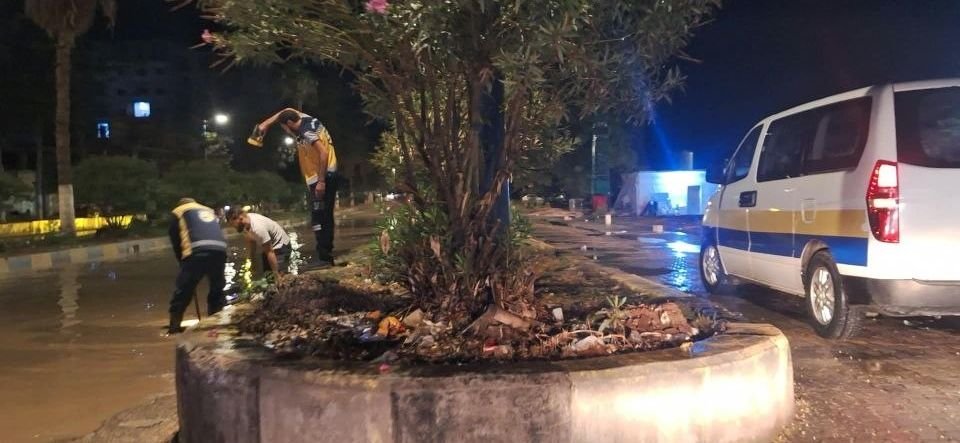 Syrian Civil Defense Teams Respond to Flooding in Idlib